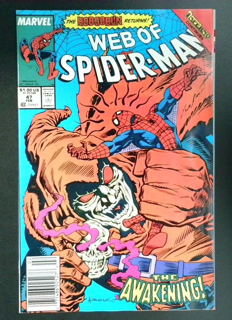 Web of Spider-Man #47 VF+ Newsstand Edition Marvel 1989