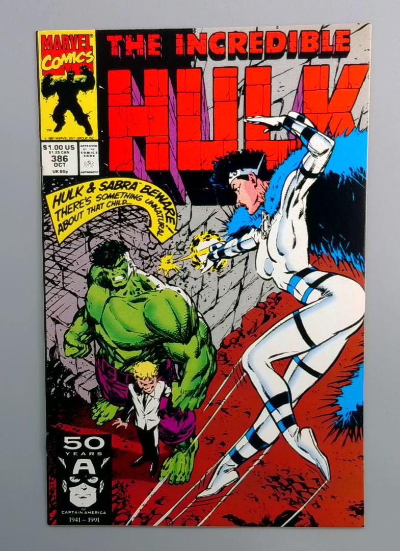 Incredible Hulk #386 NM Sabra Marvel 1991