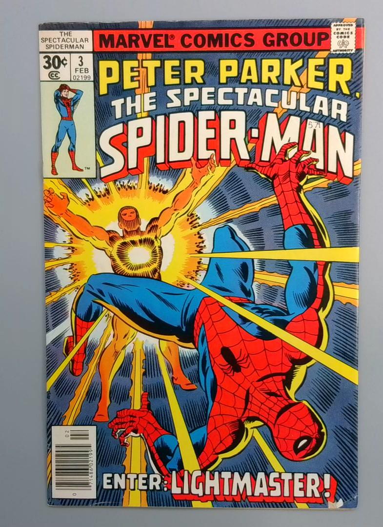 Spectacular Spider-Man #3 FN 1st Appearance of Lightmaster Marvel 1977