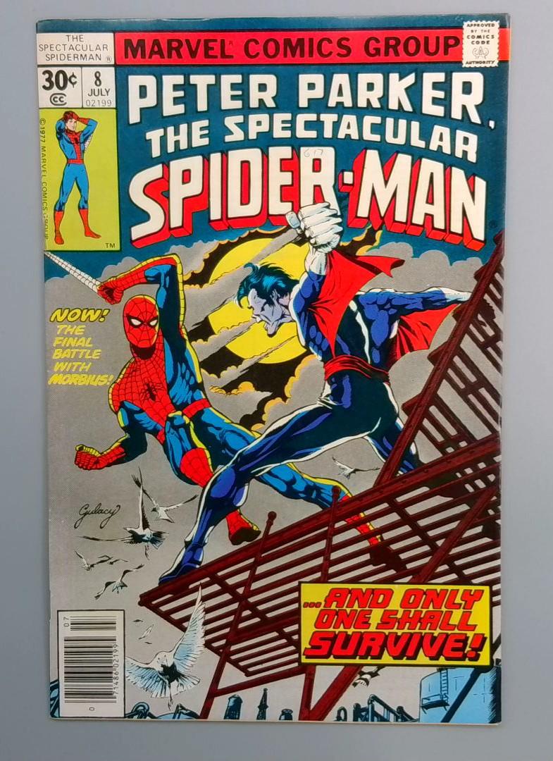 Spectacular Spider-Man #8 VF/NM Morbius the Living Vampire Marvel 1977