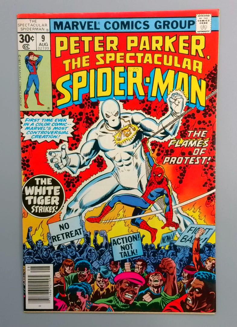 Spectacular Spider-Man #9 VF/NM 1st Appearance of White Tiger Marvel 1977