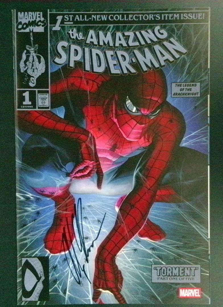 Amazing Spider-Man #1 NM Homage Signed Alex Ross COA Marvel 2025