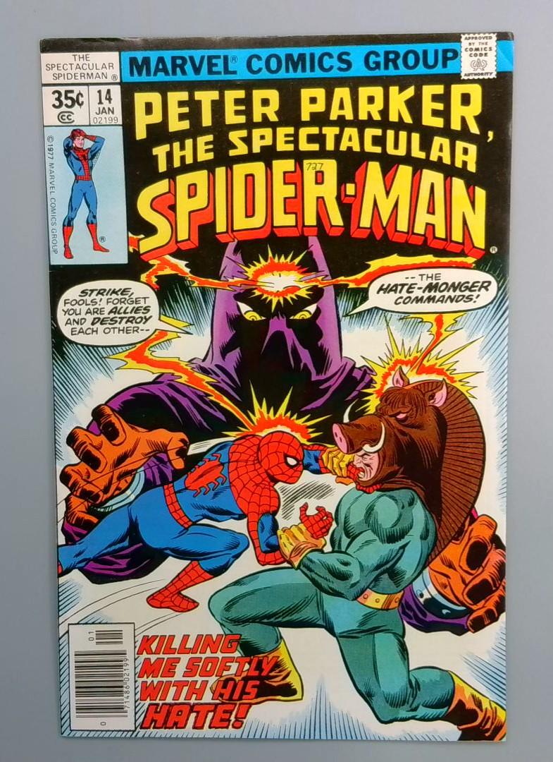 Spectacular Spider-Man #14 VF Hate Monger Appearance Marvel 1978