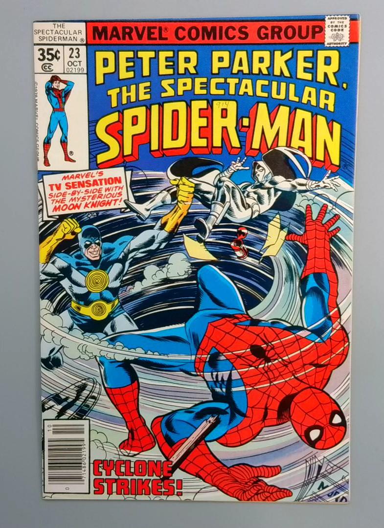 Spectacular Spider-Man #23 NM- Cyclone Marvel 1978