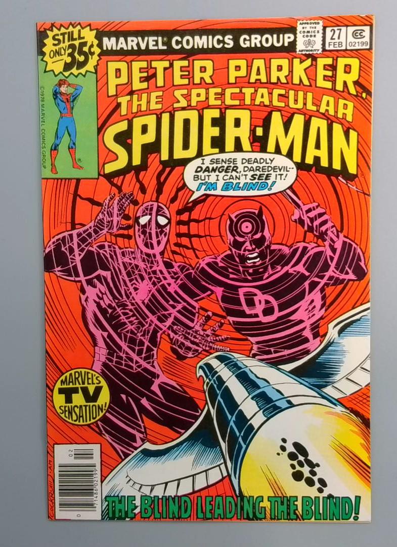 Spectacular Spider-Man #27 NM- First Frank Miller Daredevil Art! Marvel 1979