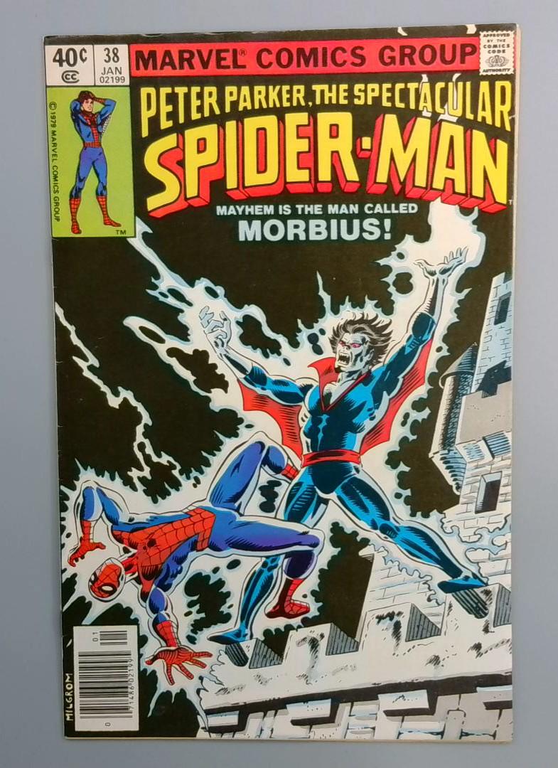 Spectacular Spider-Man #38 VF Morbius Cured from Being a Vampire Marvel 1979