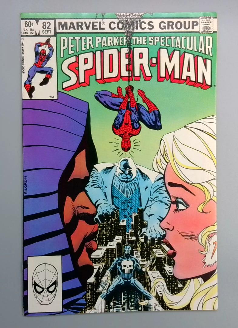Spectacular Spider-Man #82 1st Battle of Punisher Vs Kingpin Marvel 1983