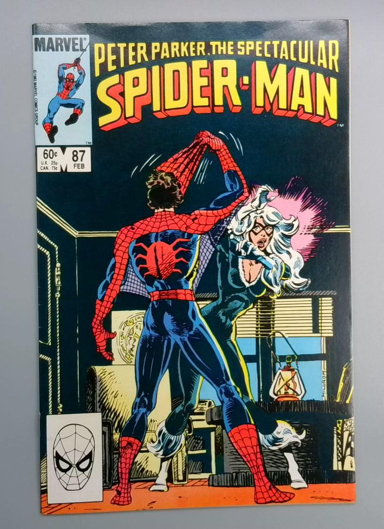Spectacular Spider-Man #87 VF/NM Spider-Man Reveals Secret Identity  Marvel 1983