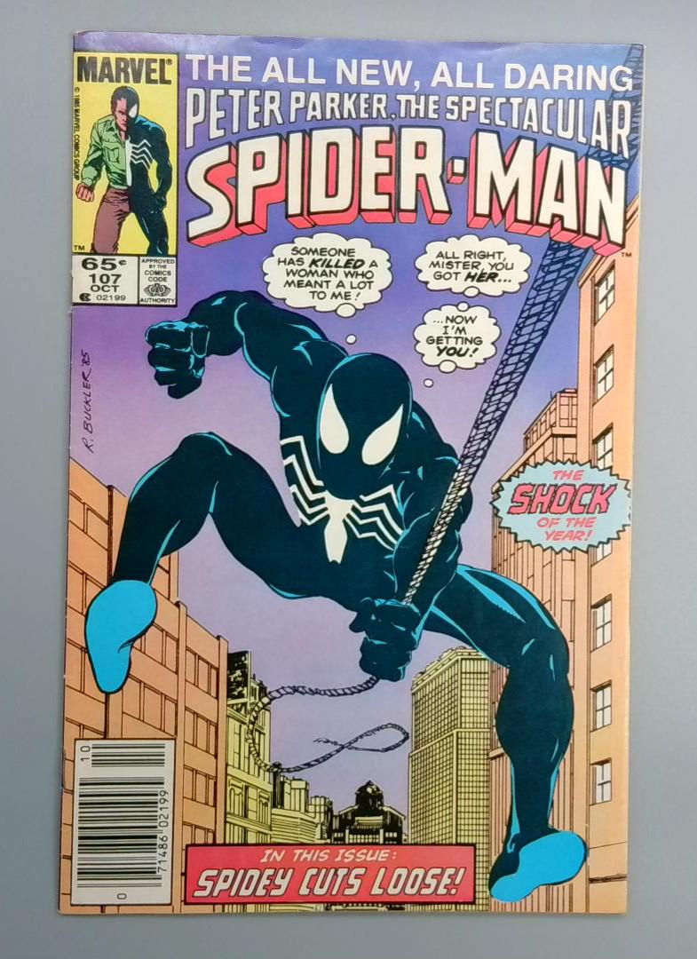 Spectacular Spider-Man #107 1st Sin Eater. Death of Jean Dewolff Marvel 1985
