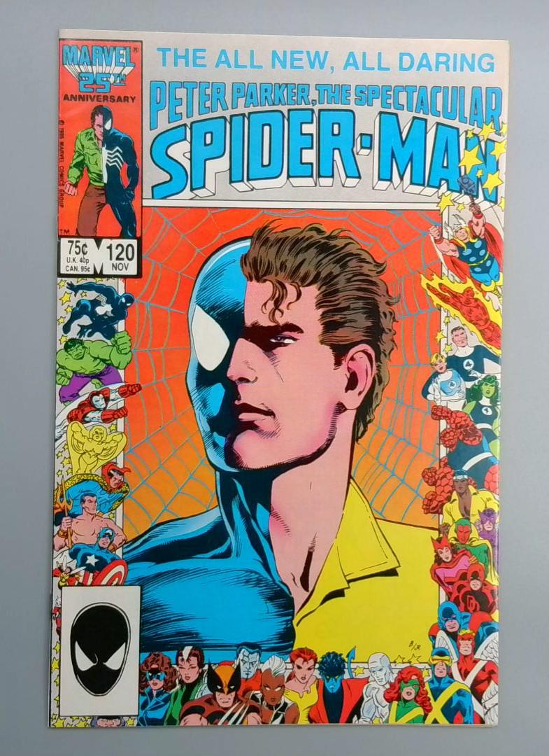 Spectacular Spider-Man #120 VF 25th Anniversary Border Cover Marvel 1986