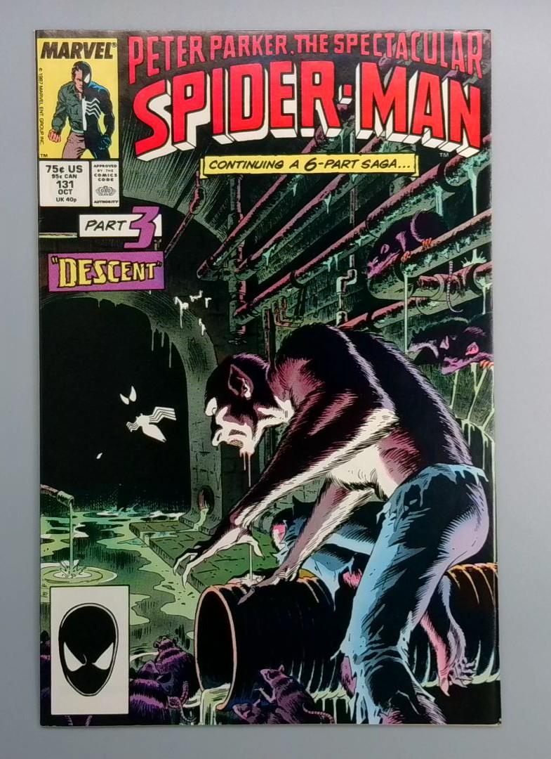 Spectacular Spider-Man #131 NM- Kravens Last Hunt Part 3 Marvel 1987