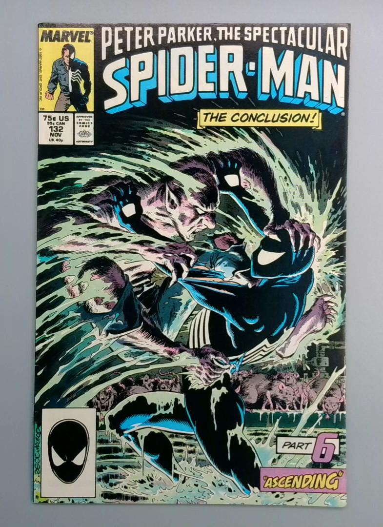 Spectacular Spider-Man #132 Kravens Last Hunt Part 6  Marvel 1987