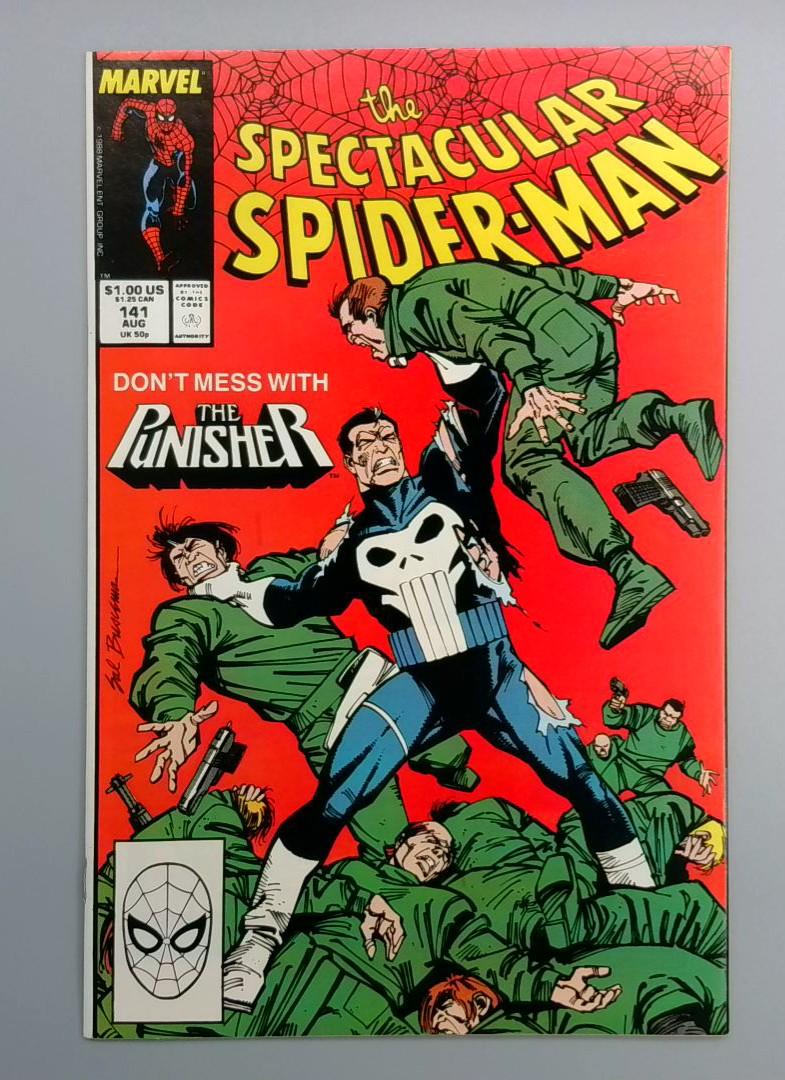 Spectacular Spider-Man #141 NM- Punisher Marvel 1988