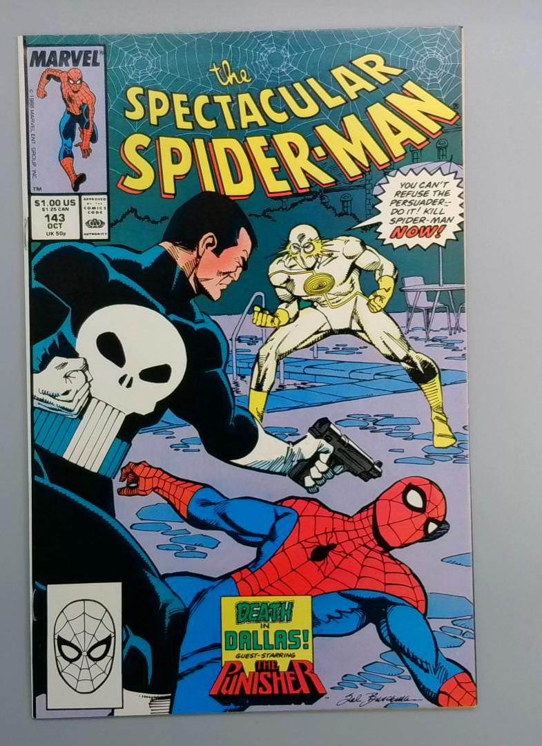 Spectacular Spider-Man #143 VF 1st Appearance of the Lobo Brothers Marvel 1988