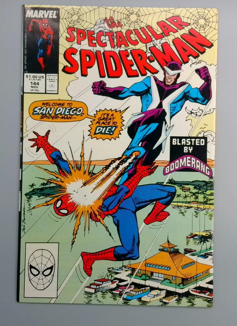 Spectacular Spider-Man #144 Punisher Direct Edition Marvel 1988