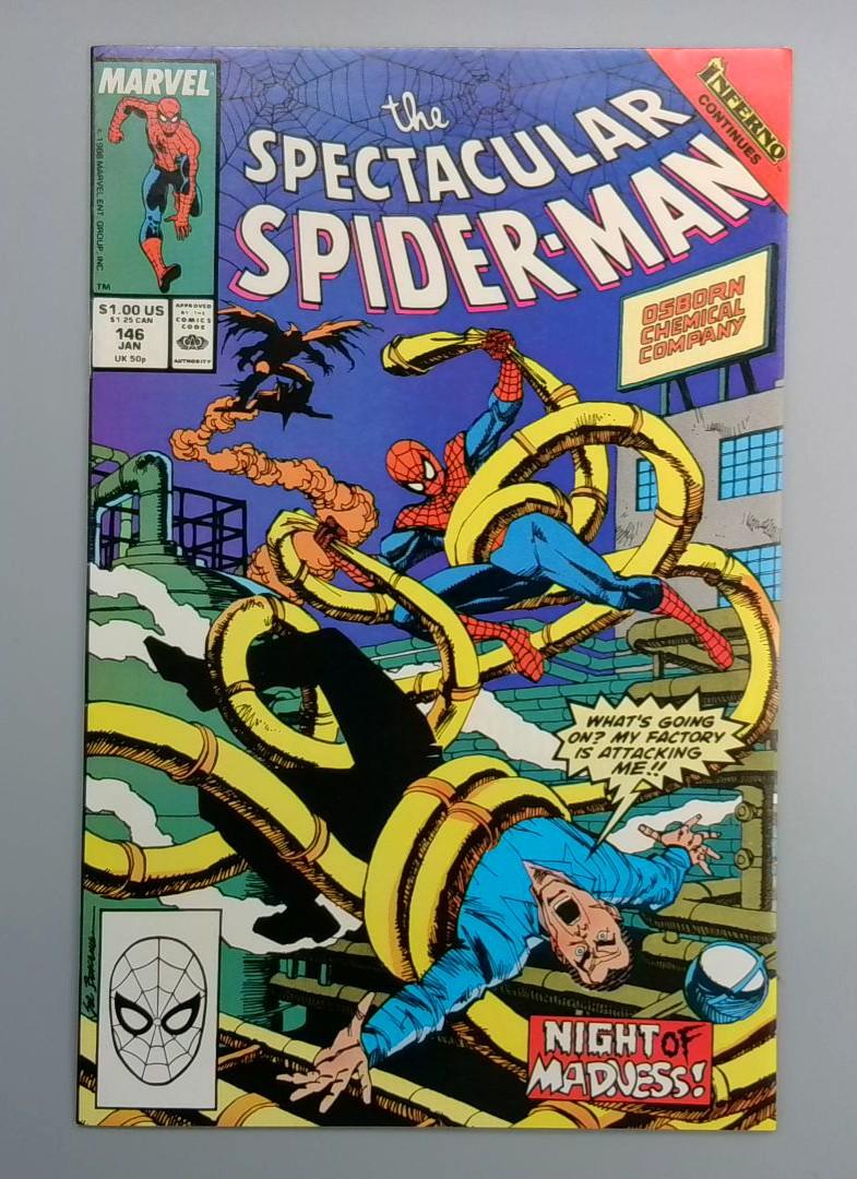 Spectacular Spider-Man #146 Inferno Marvel 1989