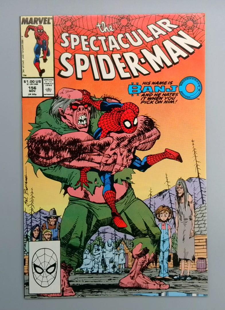 Spectacular Spider-Man #156 NM- 1st Appearance of Banjo Marvel 1989
