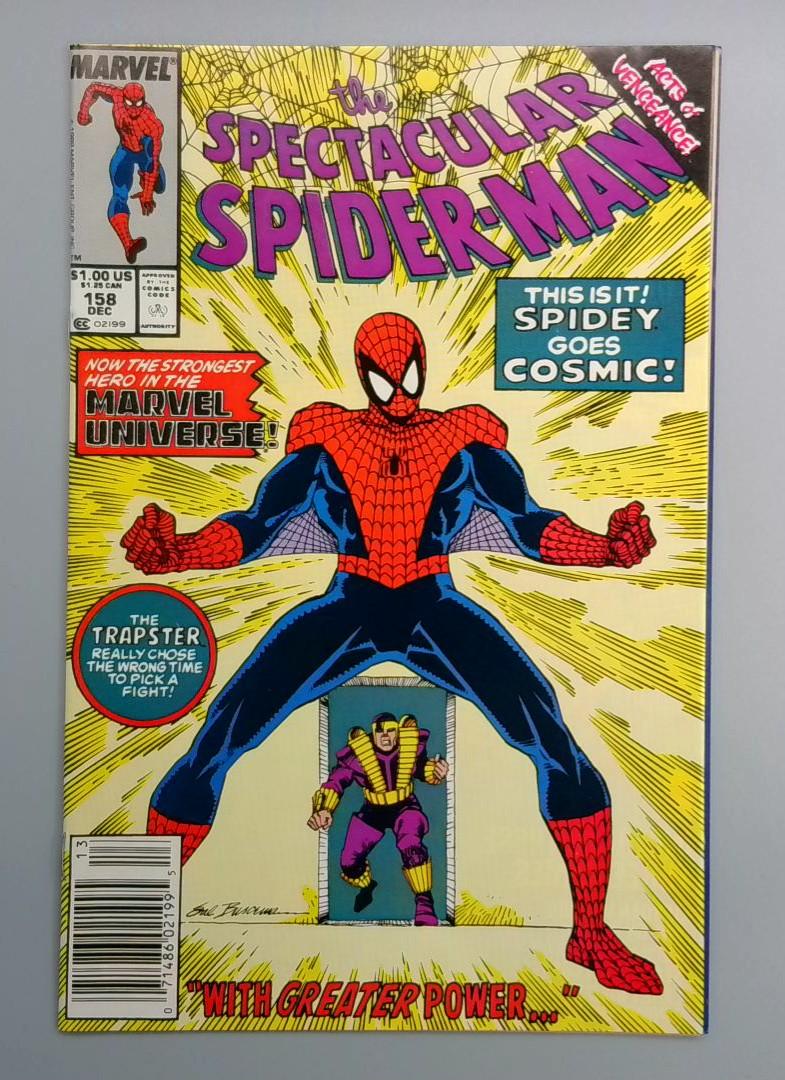 Spectacular Spider-Man #158 Cosmic Spider-Man Newsstand Edition Marvel 1989