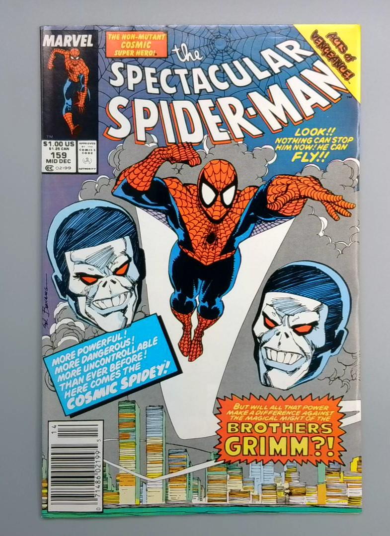 Spectacular Spider-Man #159 Cosmic Spider-Man Newsstand Edition Marvel 1989