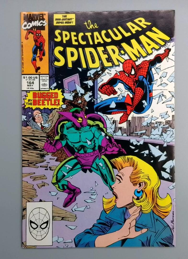 Spectacular Spider-Man #164 Beetle Marvel 1990