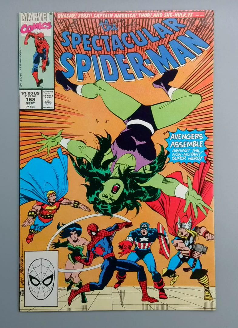 Spectacular Spider-Man #168 Direct Edition Marvel 1990