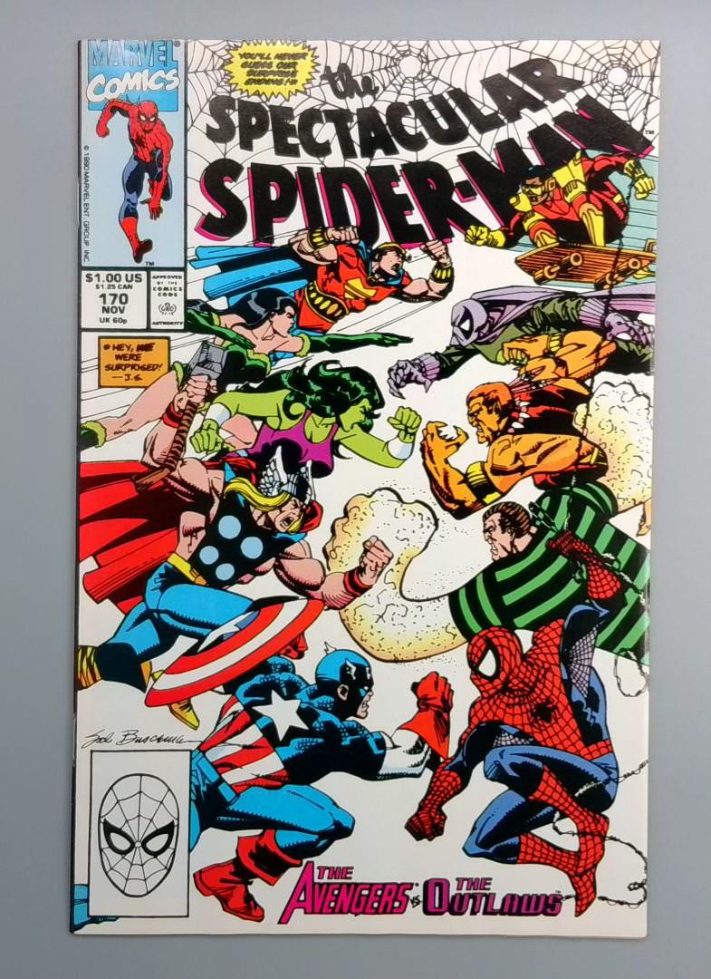 Spectacular Spider-Man #170 Direct Edition Marvel 1990