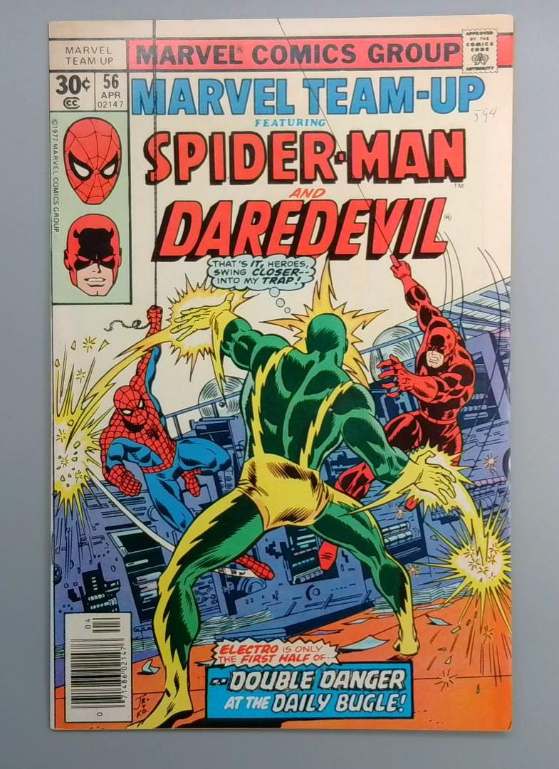 Marvel Team-Up #56 NM-Daredevil Electro Marvel 1977