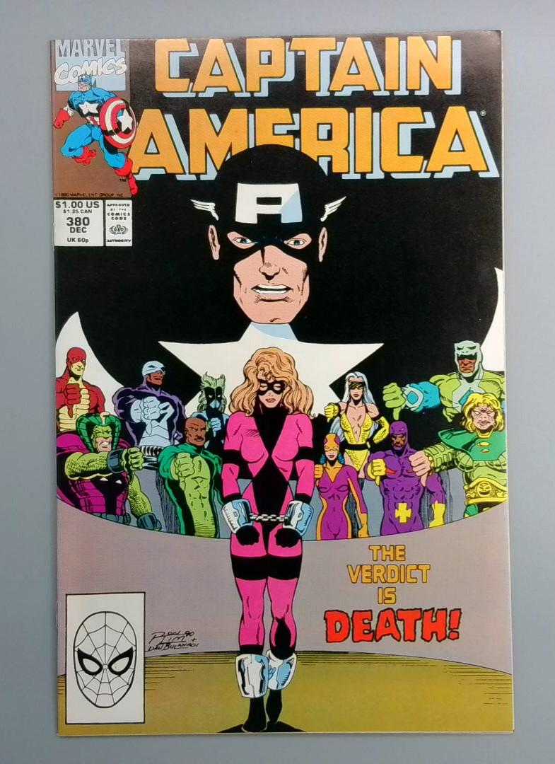 Captain America #380 VF+ Marvel December 1990