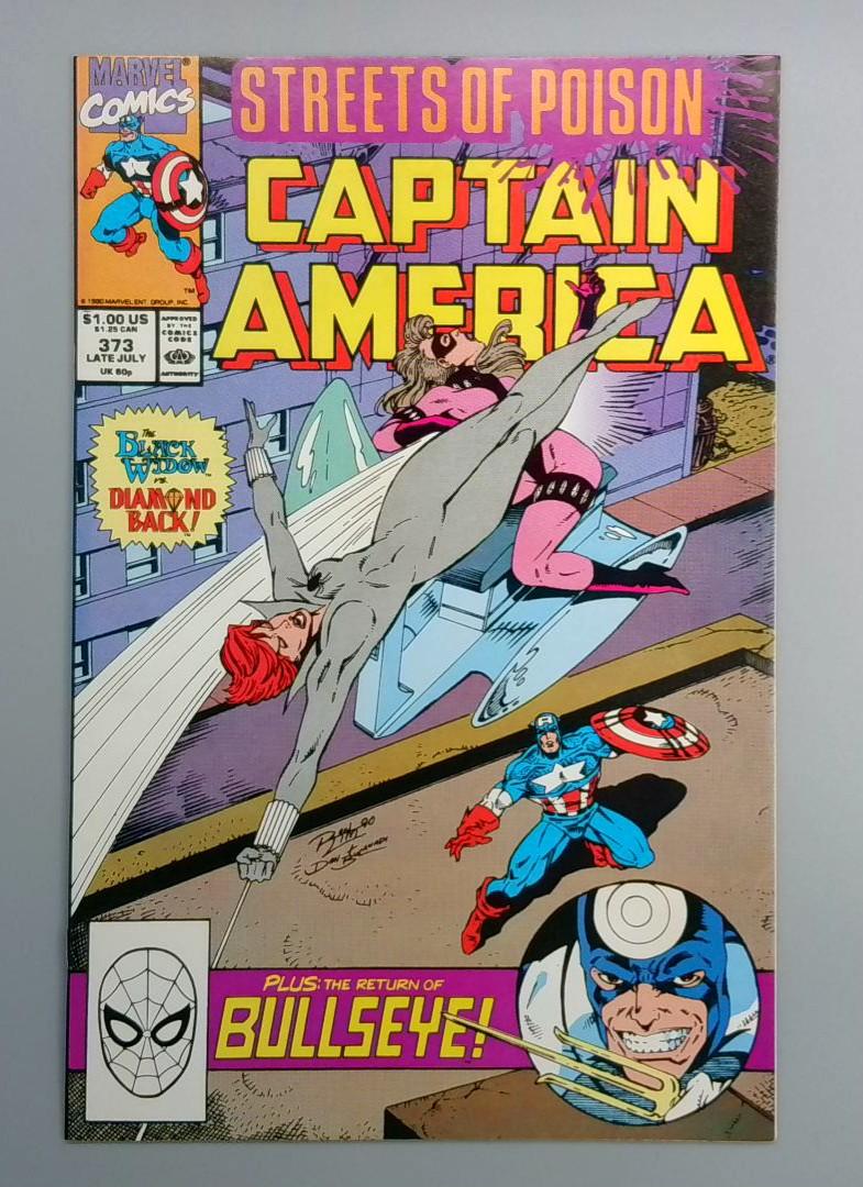 Captain America #373 NM 1st Appearance of Leon Hoskins Marvel 1990