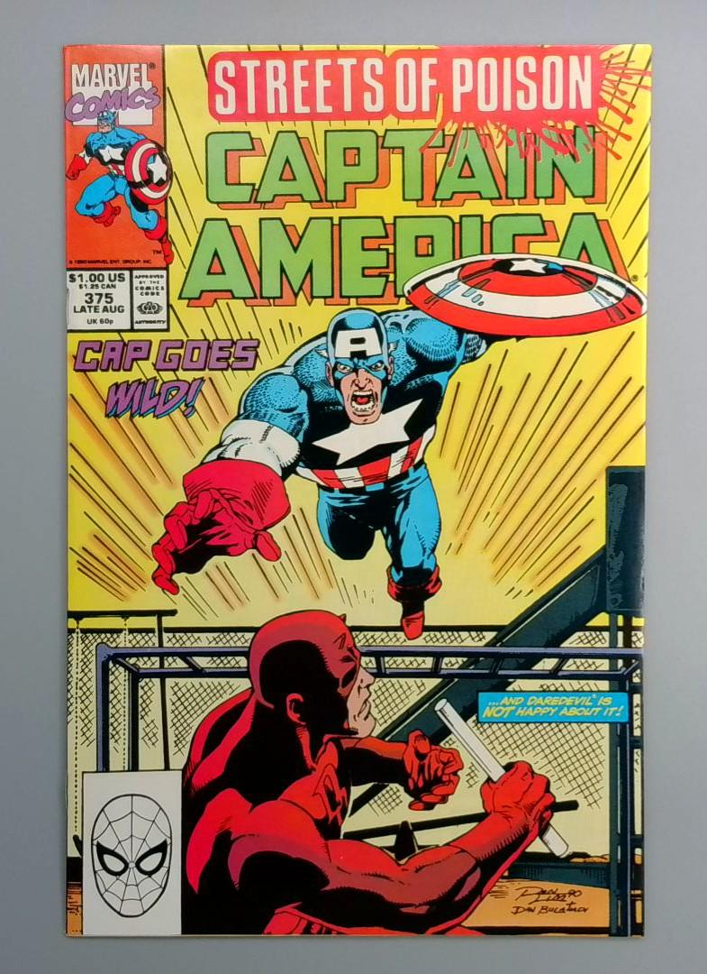 Captain America #375 NM- Daredevil Marvel 1990