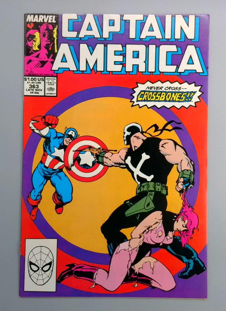 Captain America #363 VF+ Crossbones Marvel 1989