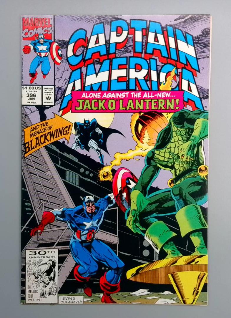 Captain America #396 NM 1st Appearance 2nd Jack O Lantern Marvel 1992