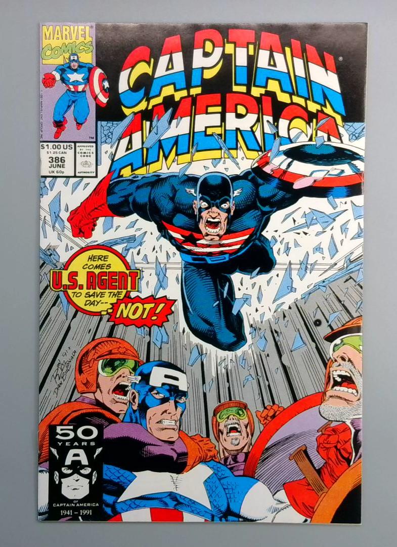 Captain America #386 NM John Walker Marvel 1991