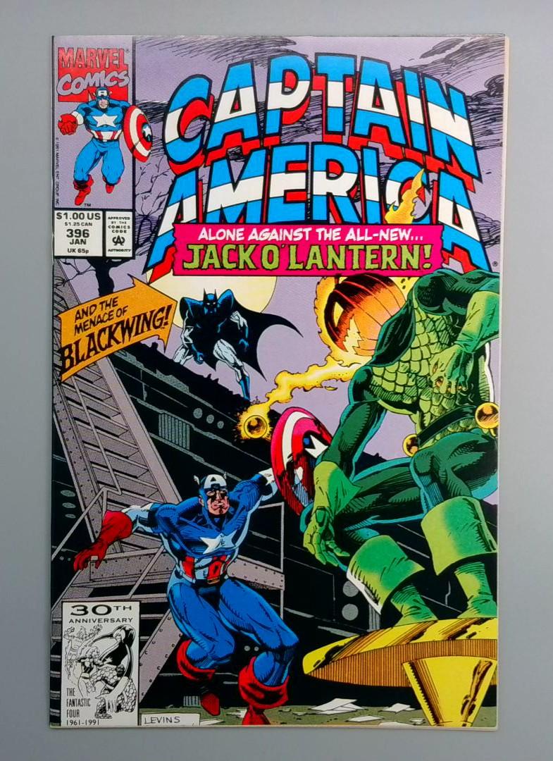 Captain America #396 NM 1st Appearance 2nd Jack O Lantern Marvel 1992 Copy2