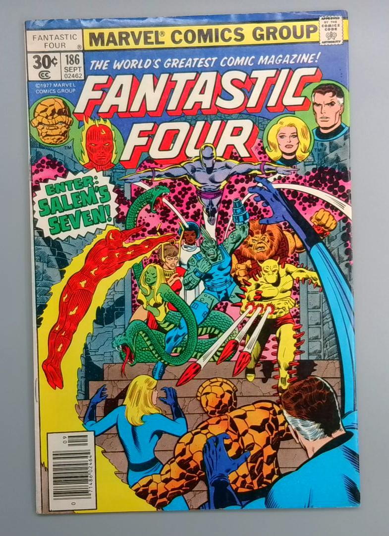 Fantastic Four #186 1st Team Appearance of Salems Seven Marvel 1977