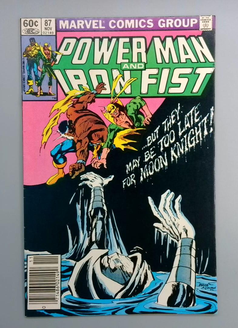 Power Man and Iron Fist #87 Moon Knight, Newsstand Marvel 1982
