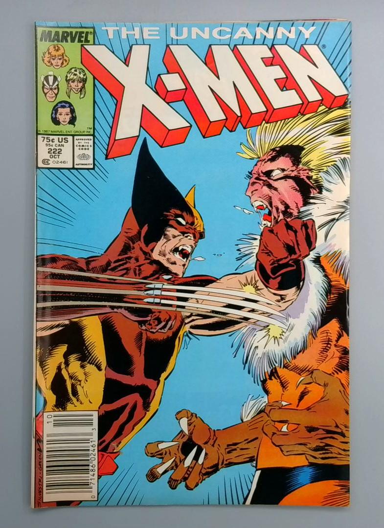 Uncanny X-Men #222 X-Men Versus the Marauders Newsstand Marvel 1987