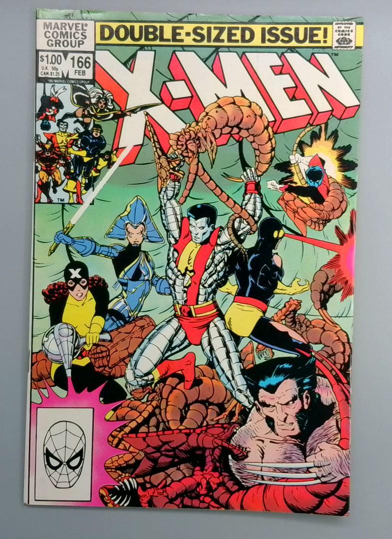 Uncanny X-Men #166 1st Appearance of Lockheed Marvel 1982