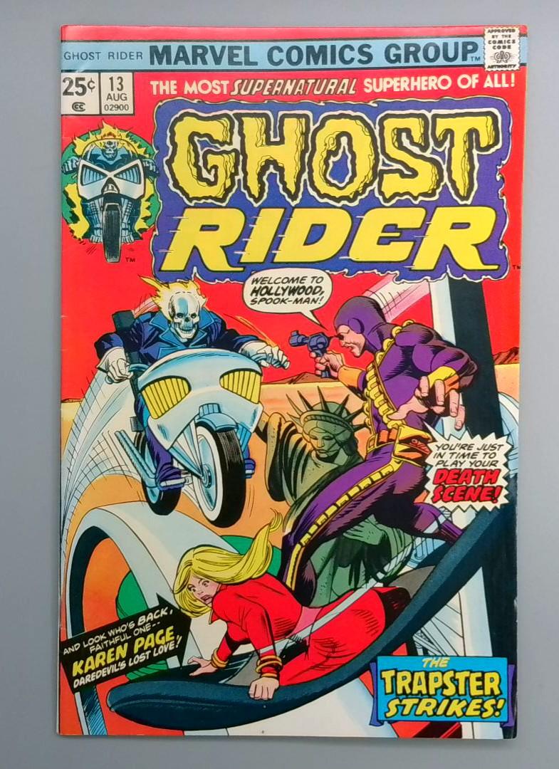 Ghost Rider #13 FN Trapster Appearance Marvel 1975