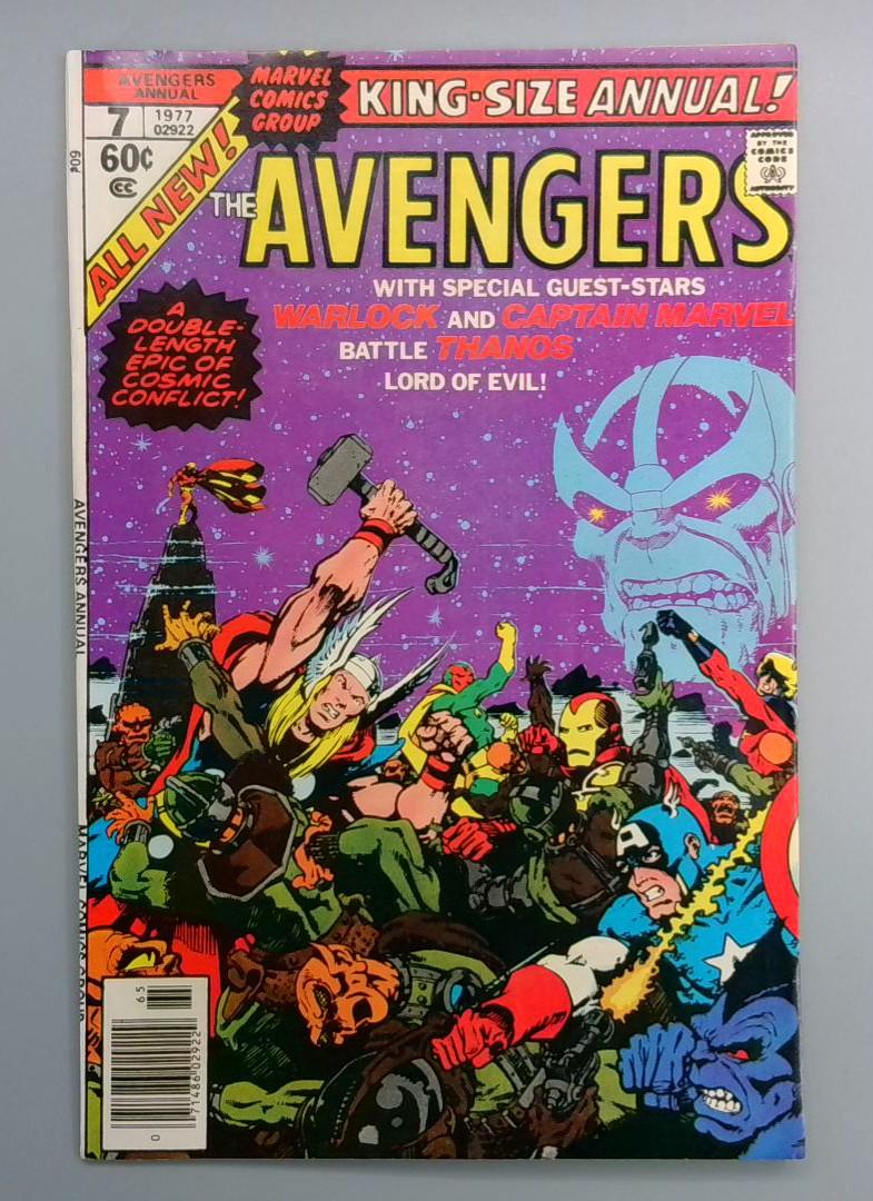 Avengers Annual #7 NM- Death of Warlock Marvel 1977