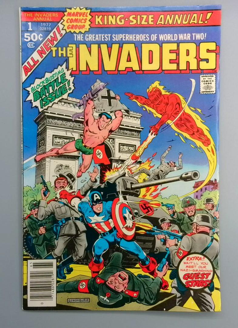 Invaders Annual #1FN  1st Full Major Axis Appearance Marvel 1977
