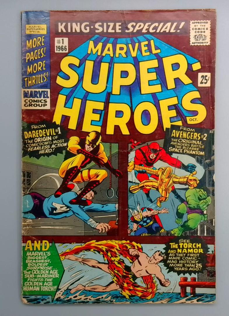 Marvel Super-Heroes #1 VG+ Marvel 1966