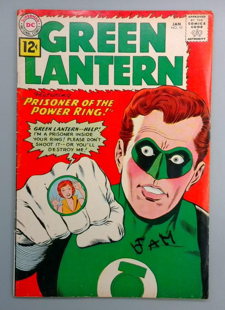 Green Lantern #10 VG/FN Origin of the Lantern Oath DC 1962