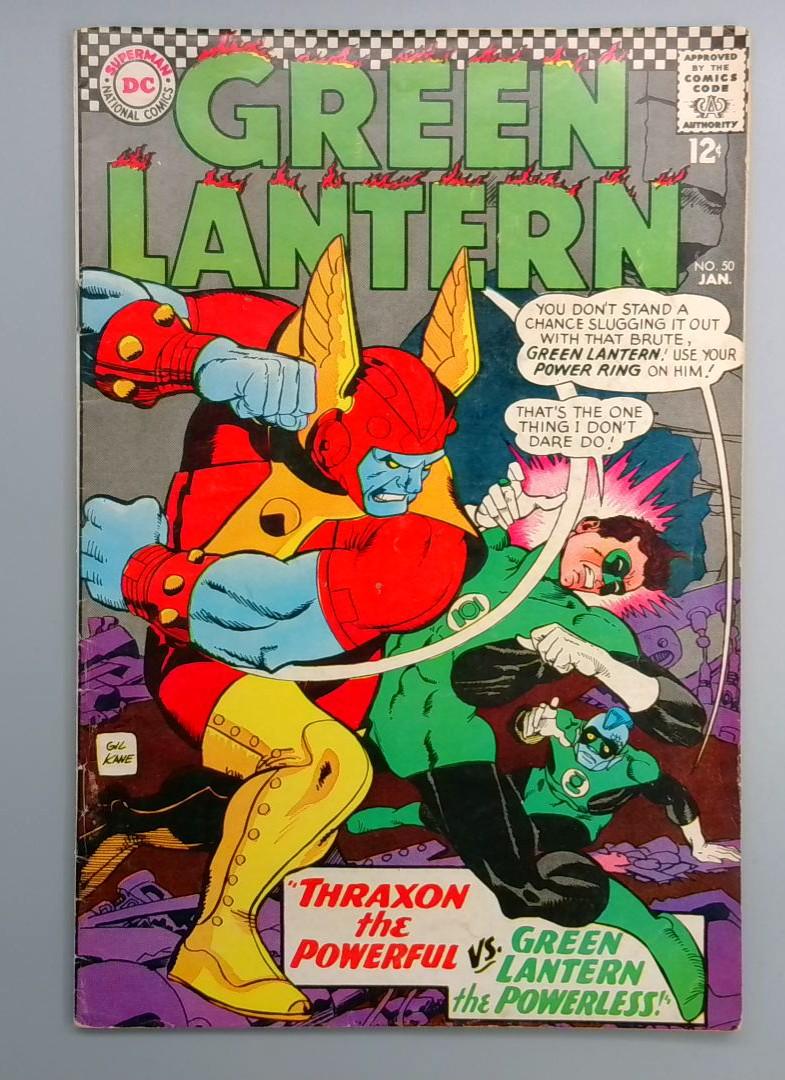 Green Lantern #50 VG+ 1st Appearance of Thraxon the Powerful DC 1967
