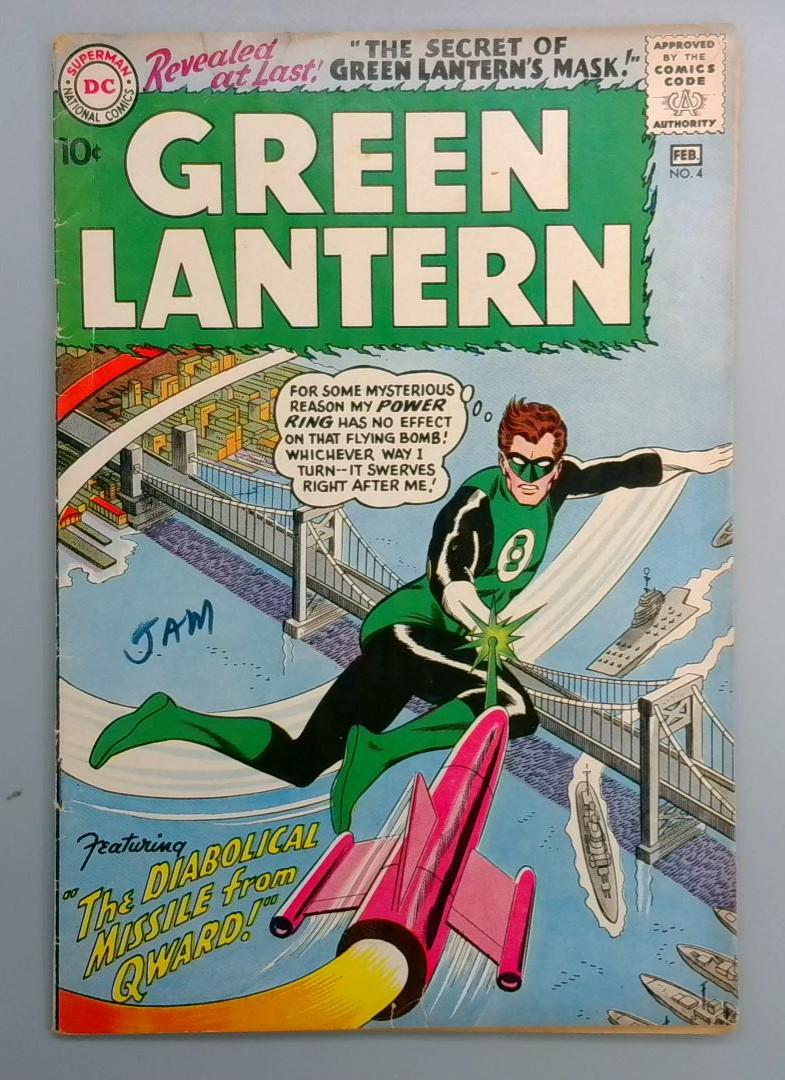 Green Lantern #4 VG+ 1st Chief Weaponer Kiman DC 1961