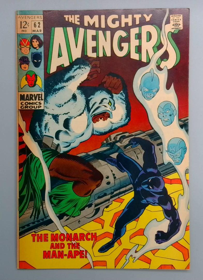 Avengers #62 VF- 1st Appearance of Mbaku the Man Ape Marvel 1969