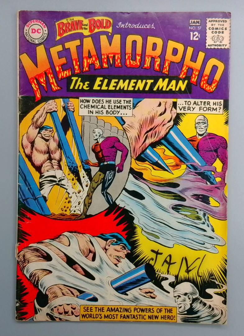Brave and the Bold #57 VG 1st Appearance of Metamorpho DC 1965