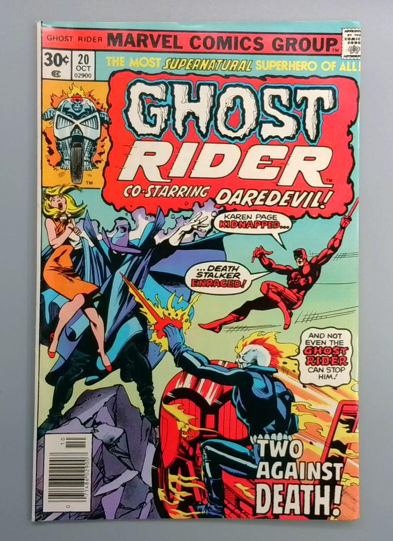Ghost Rider #20 FN+ Daredevil, Karen Page Marvel 1976