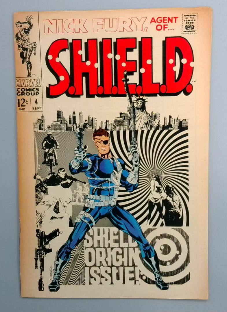 Nick Fury, Agent of S.h.i.e.l.d. #4 FN+ Iconic Steranko Cover Marvel 1968