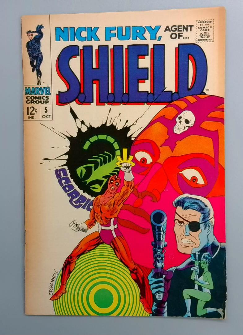 Nick Fury Agent of S.H.I.E.L.D. #5 VF- Steranko Art Marvel 1968